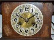 German Architectural Wall Clock with Bell