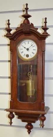 Antique Miniature 1 Weight Regulator Wall Clock