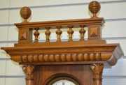 Antique Carved Walnut RA Wall Clock