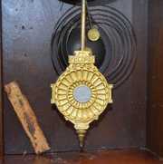 Antique Carved Oak Welch Hanging Kitchen Clock