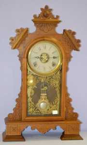 Welch Spring and Co. “Hauck” Walnut Case Clock