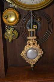 Welch Spring and Co. “Hauck” Walnut Case Clock