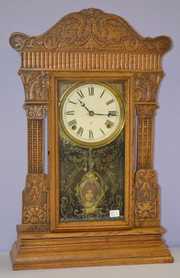 Antique Gilbert Oak “Jewel No. 13” Kitchen Clock