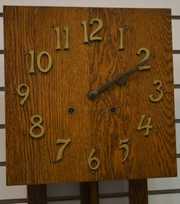 Antique Ingraham “Monterey” Mission Oak  Clock