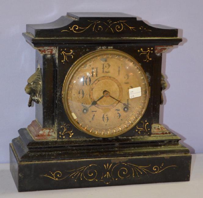 Antique E. Ingraham “Count” Enameled Mantel Clock