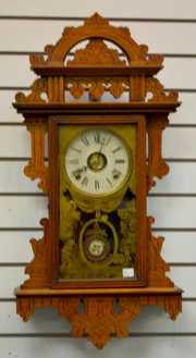 Antique EN Welch “Eclipse” Hanging Kitchen Clock