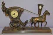 United Electric Horse and Carriage Shelf Clock