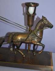 United Electric Horse and Carriage Shelf Clock