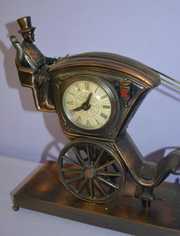 United Electric Horse and Carriage Shelf Clock