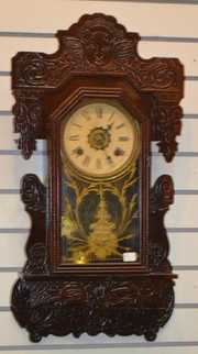 Antique Waterbury Hanging Kitchen Clock