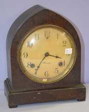 Antique Mahogany Sessions “Corona” Shelf Clock