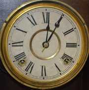 Antique Walnut E.N. Welch “Gilda” Kitchen Clock