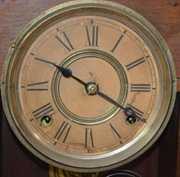 Antique Ingraham “Sapphire” Walnut Kitchen Clock