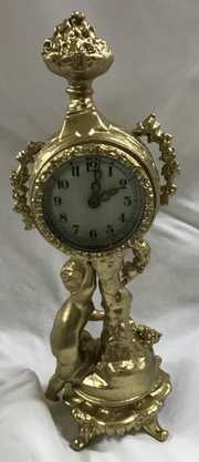 New Haven Gilt Statue Novelty Clock