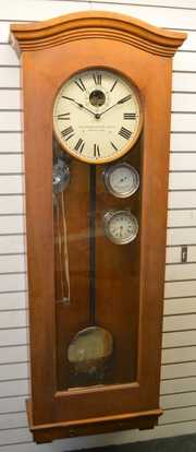 Walnut Standard Electric Time Wall Clock