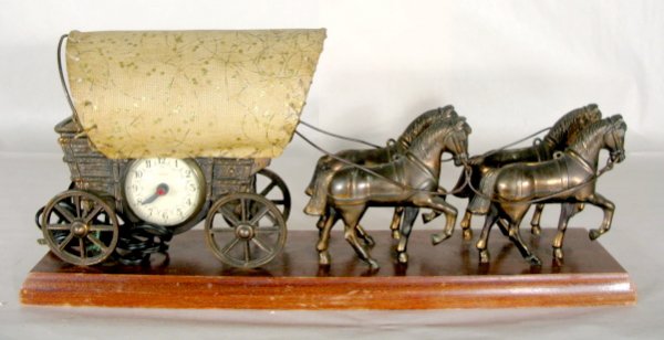 United Model 550 Electric Conestoga Wagon Clock