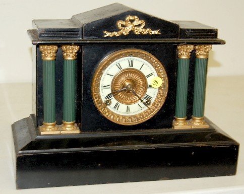 Ansonia Iron Case “Boston Extra” Mantle Clock