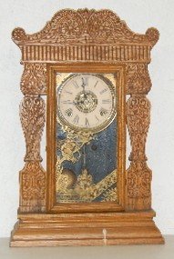 Gilbert “Jewel No. 12” Oak Kitchen Clock