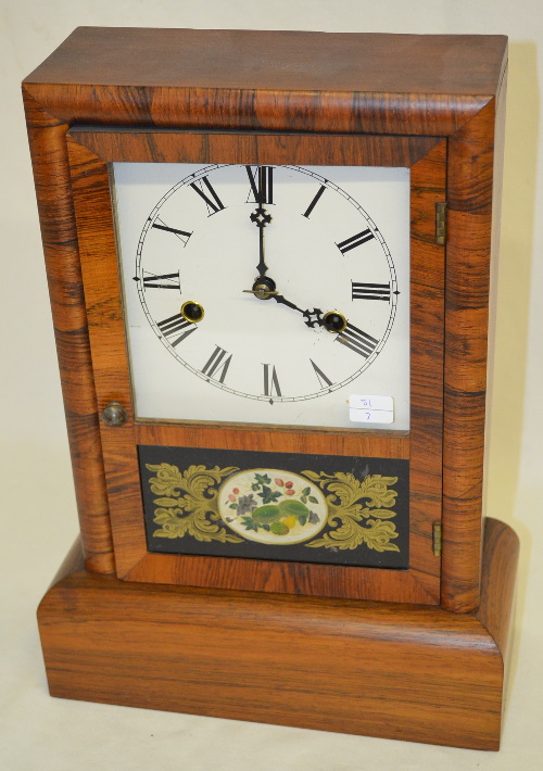 Antique Seth Thomas Rosewood Cottage Clock