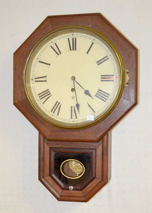 Antique Waterbury Short Drop Wall Clock