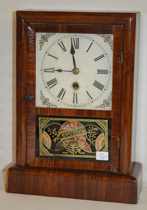 Antique New Haven Rosewood Cottage Clock