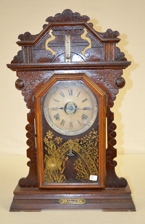 Antique Seth Thomas Oak Kitchen Clock