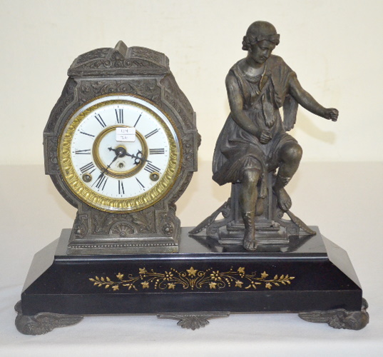 Antique Kroeber “Sonoma” Statue Clock