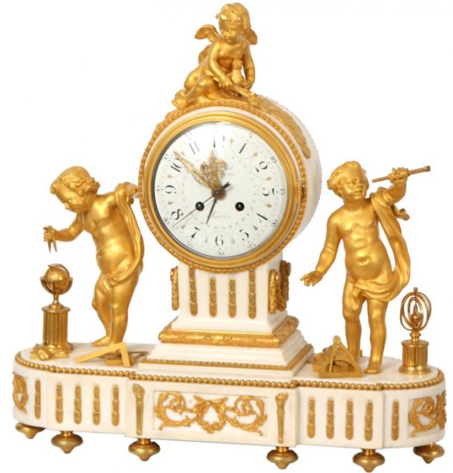 French Calendar Mantle Clock