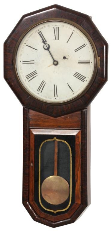 Rosewood Long Drop Regulator Clock