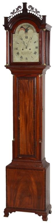 Ansel Turner Mahogany Tall Case Clock