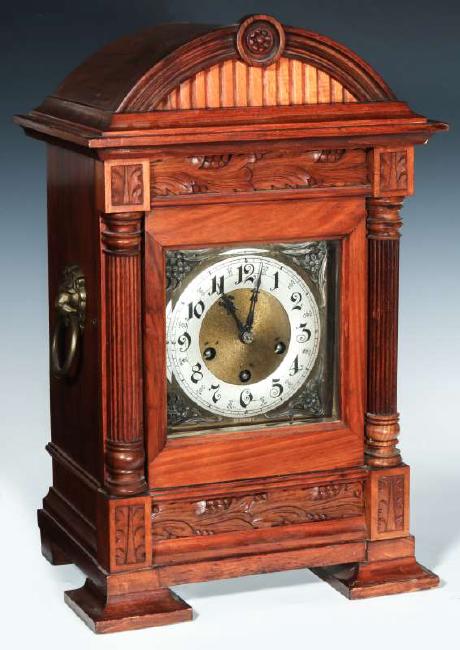 A CIRCA 1900 JUNGHANS WESTMINSTER BRACKET CLOCK