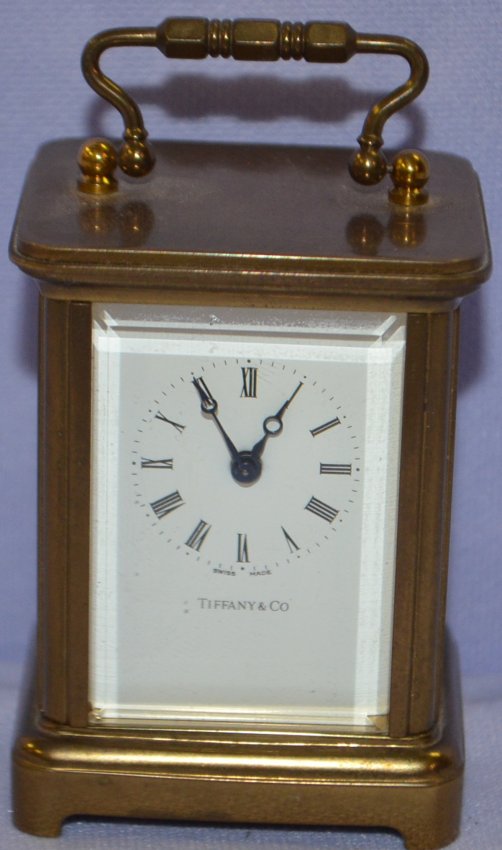 Swiss Made Tiffany & Co. Miniature Carriage Clock