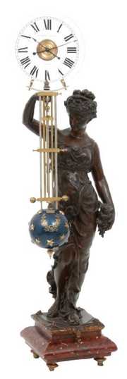 Houdin Figural Mystery Swinger Clock