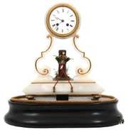 Animated Figural Tightrope Walker Automaton Clock