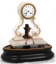 Animated Figural Tightrope Walker Automaton Clock