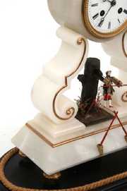 Animated Figural Tightrope Walker Automaton Clock