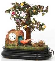 Attr. Phalibois Animated 3 Bird Automaton Clock