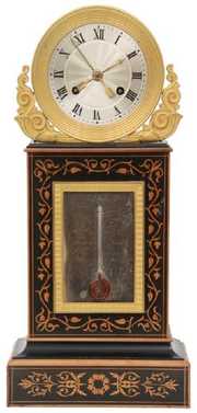 Inlaid Empire Mantle Clock