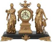 Ansonia Figural Mantle Clock “Music & Poetry”