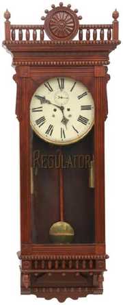 Waterbury No. 53 Mahogany Wall Regulator