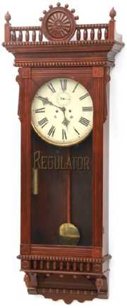 Waterbury No. 53 Mahogany Wall Regulator