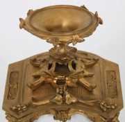 Monumental Gilt Bronze Figural Carriage Clock