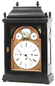 Grand Sonnerie Ebonized Bracket Clock