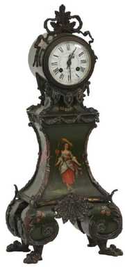 French Table Model Grandfather Clock