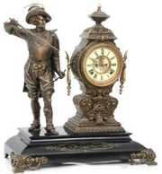 Ansonia “Don Caesar” Figural Mantle Clock