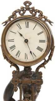 Ansonia “Diana” Figural Swinging Mystery Clock