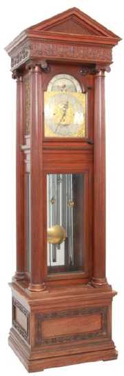 Bigelow Kennard & Co. Mahogany Grandfather Clock