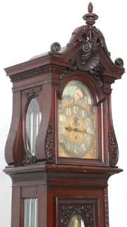 Mahogany 9 Tube 3 Weight Grandfather Clock