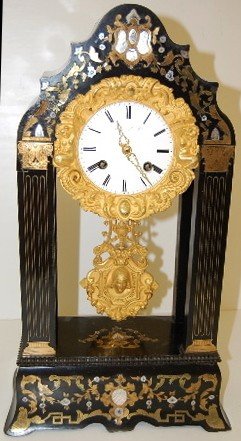 Vincenti M.O.P. Inlaid Empire Clock