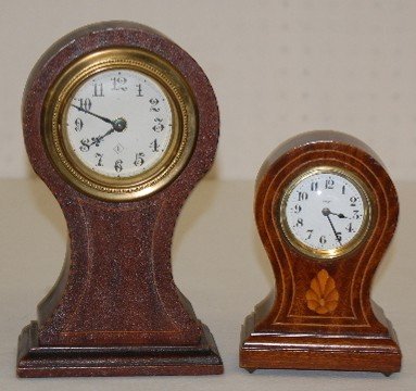 Gilbert & New Haven Balloon Style Dresser Clocks